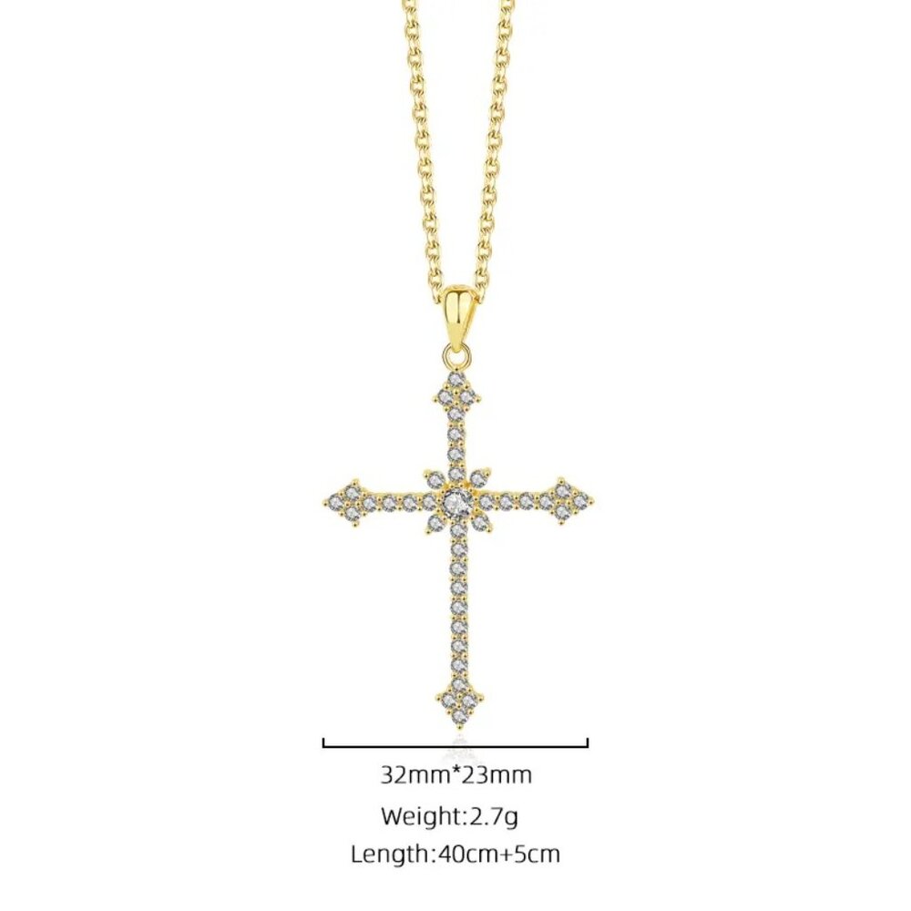 925 Sterling Silver Cross - Picture 5 of 7